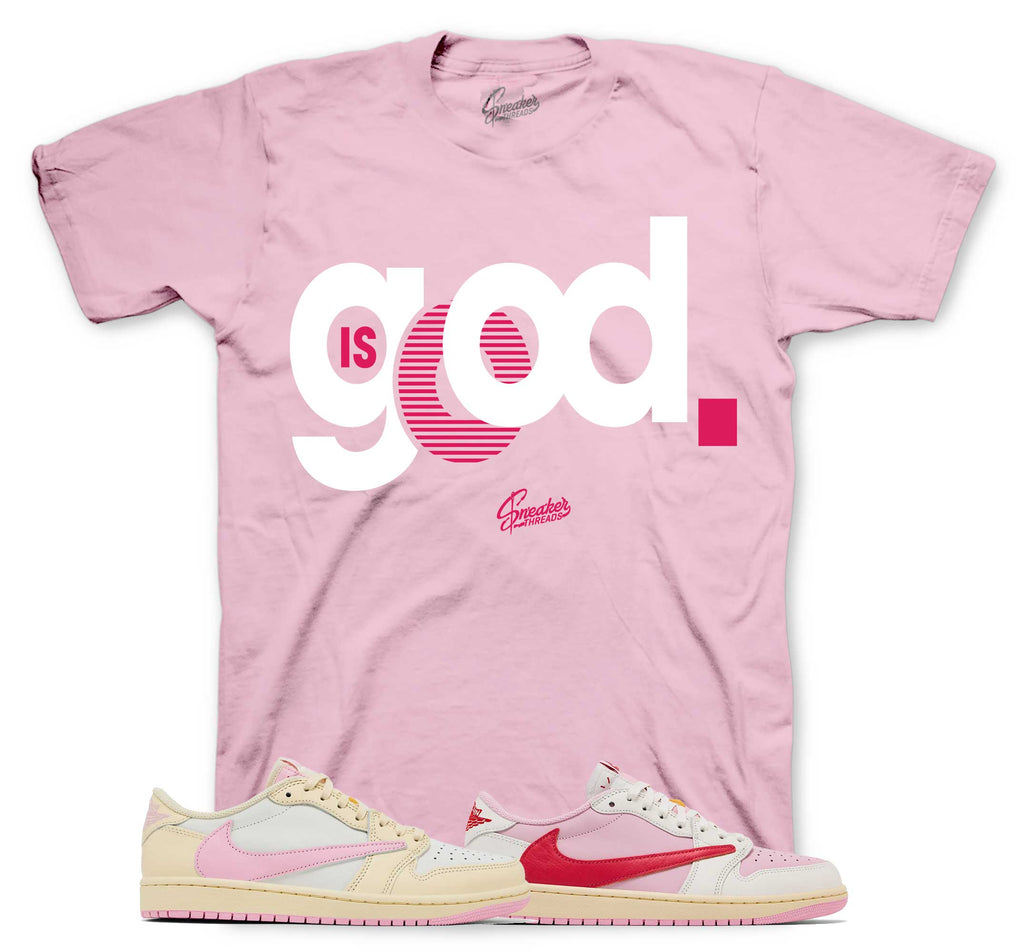 Retro 1 Travis Scott Tropical Pink God is Good Shirt