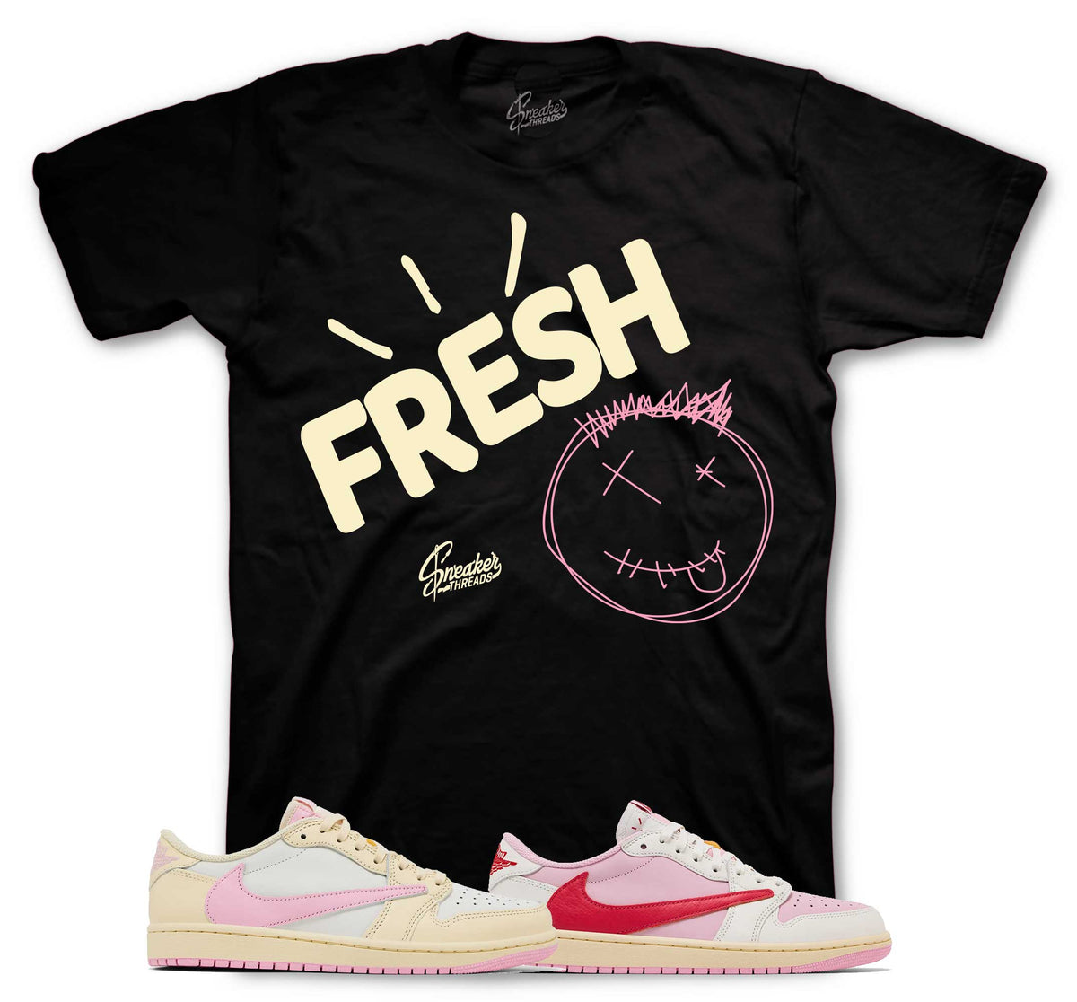 Retro 1 Travis Scott Shy Pink Fresh Shirt