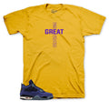 Retro 4 Imperial Purple Greatness Cross Shirt