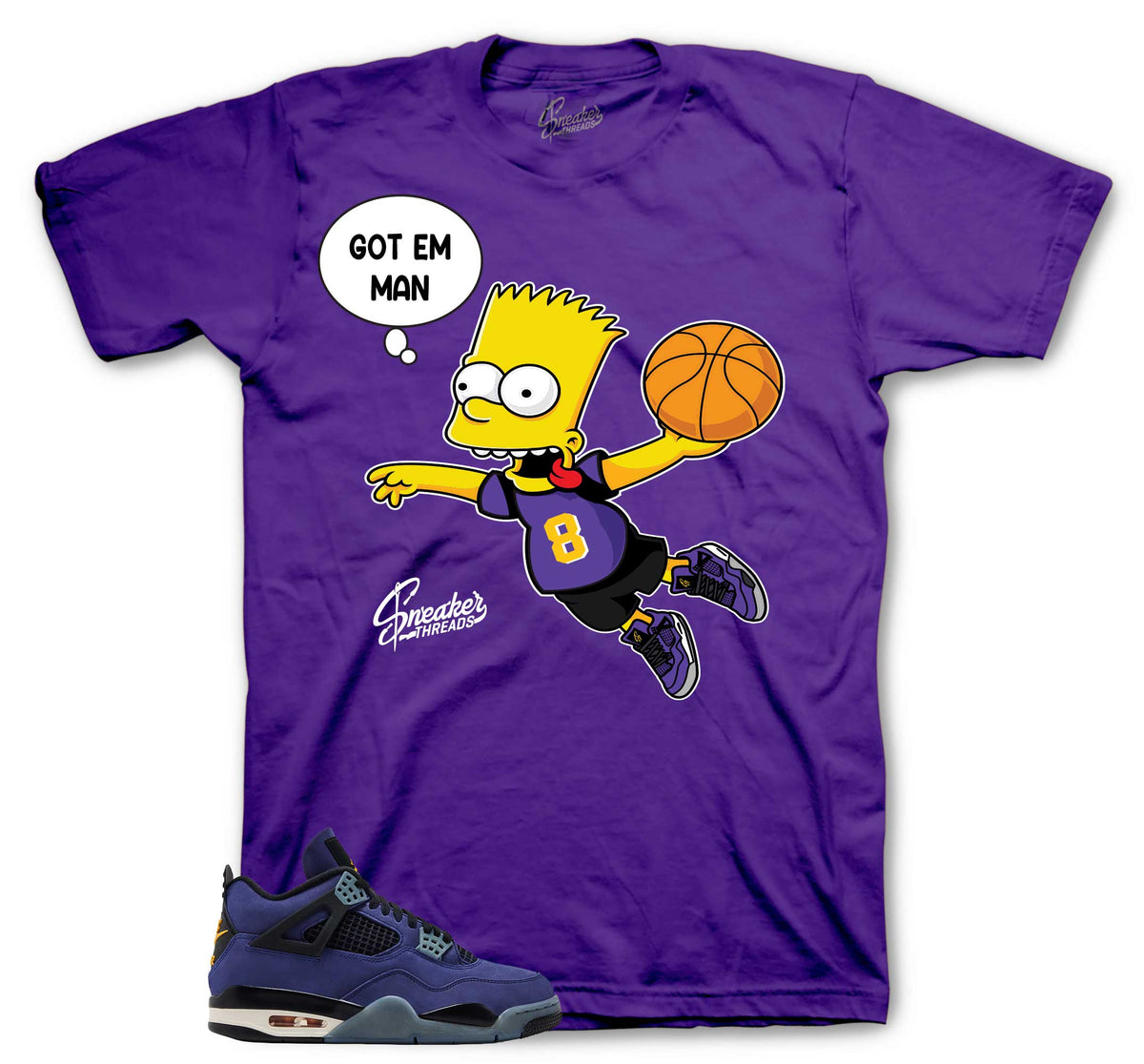 Retro 4 Imperial Purple Air Time Shirt