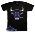 Retro 4 Imperial Purple War Bully Shirt