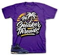 Retro 4 Imperial Purple ST Palms Shirt