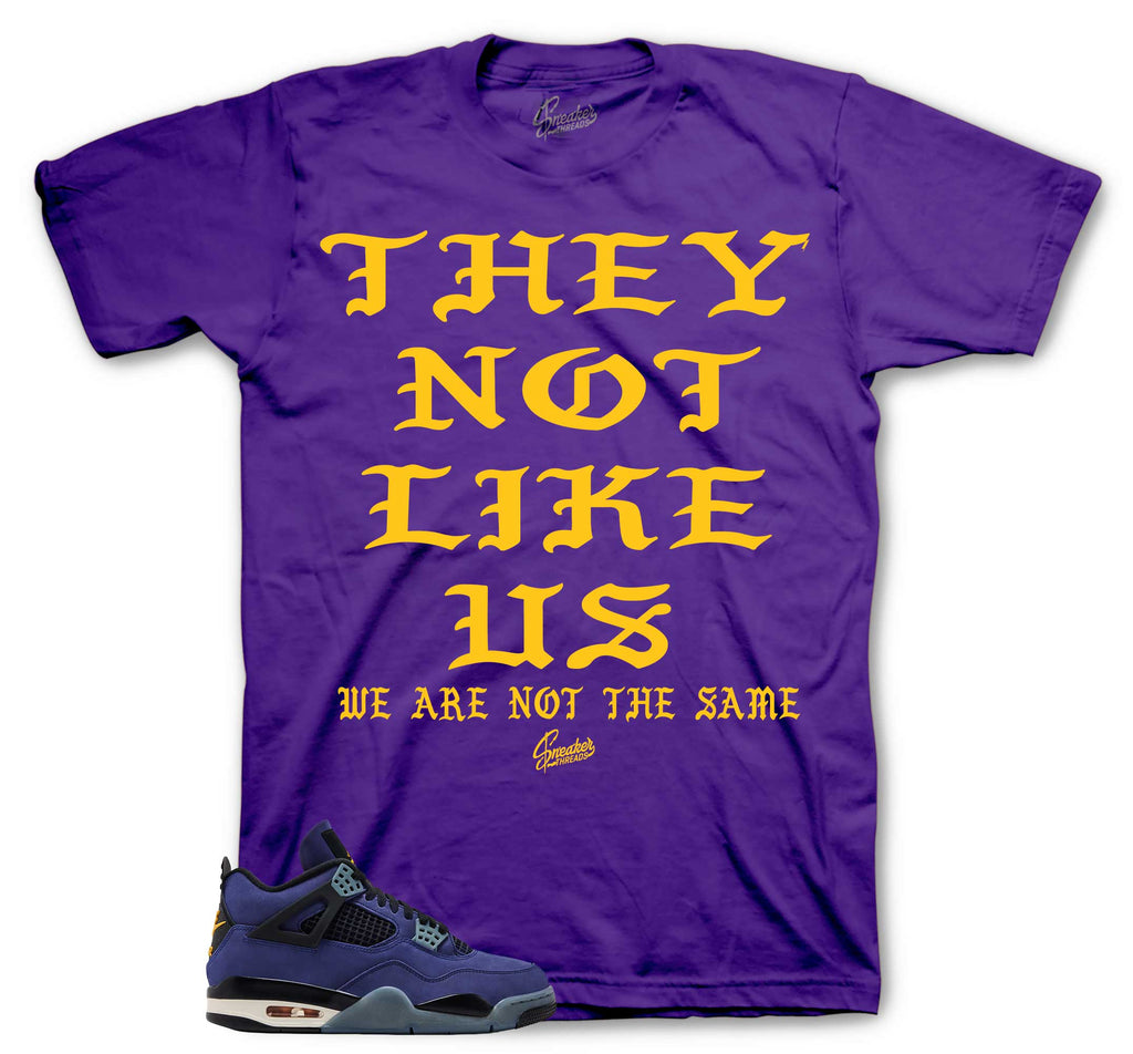 Retro 4 Imperial Purple Not Like Us Shirt