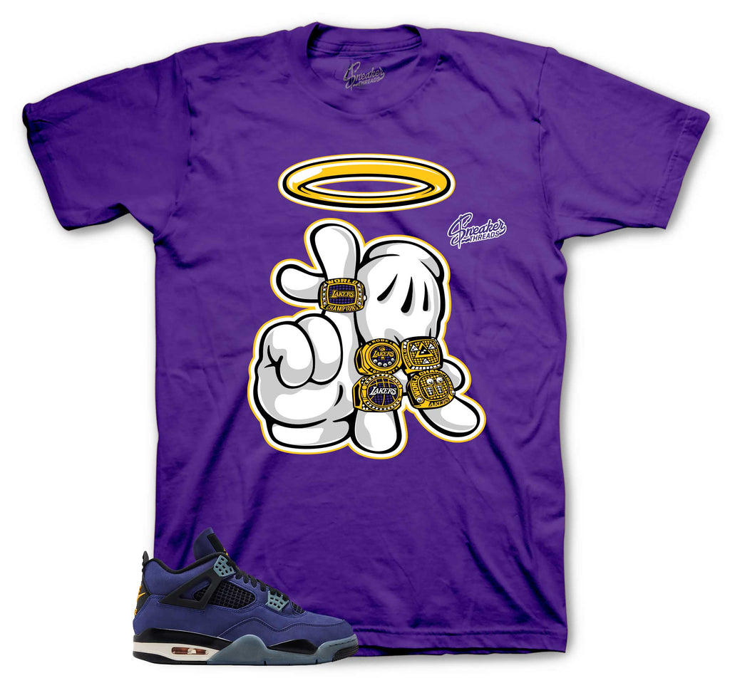 Retro 4 Imperial Purple Rings Shirt
