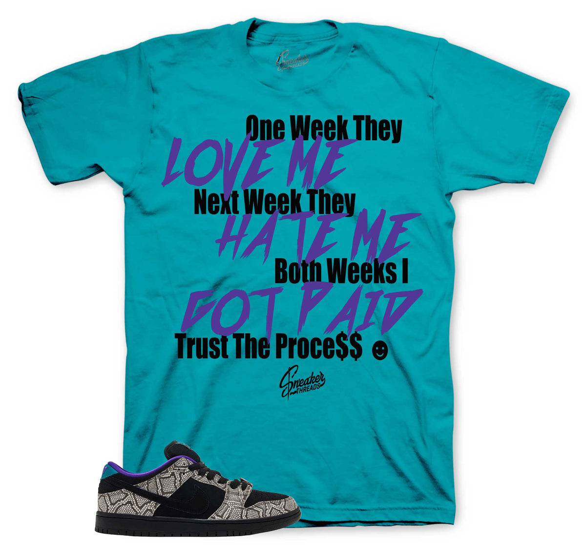 Dunk SB Low Copperhead Trust The Process Shirt