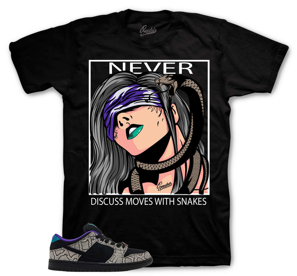 Dunk SB Low Copperhead Never Discuss Shirt