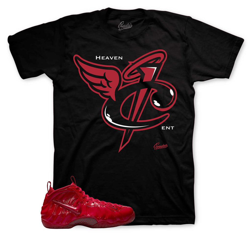 Foamposite Pro Gym Red Heaven Cent Shirt