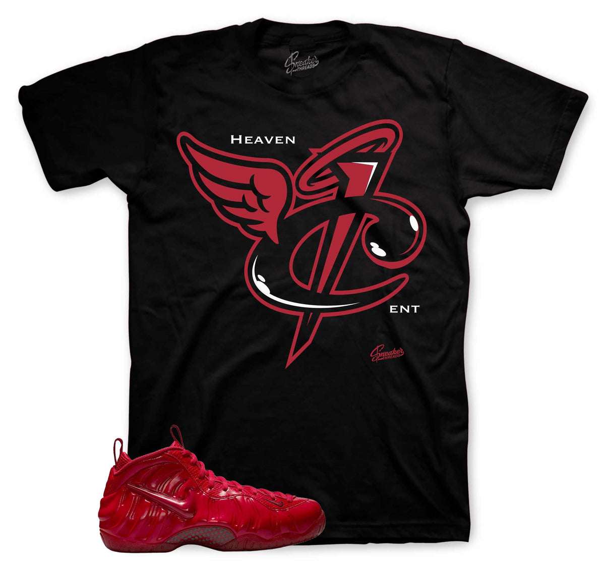 Foamposite Pro Gym Red Heaven Cent Shirt
