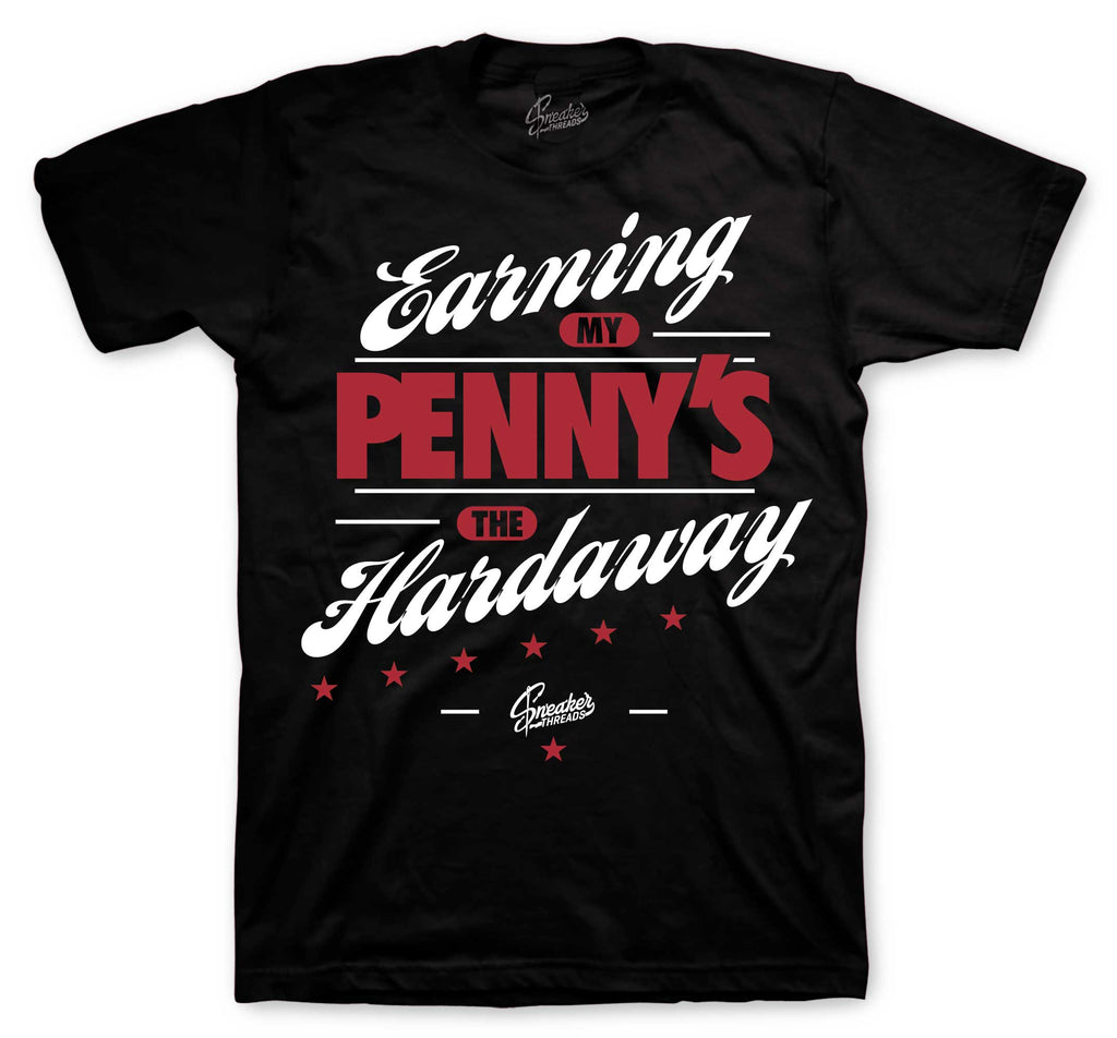 Foamposite Pro Gym Red Earning Pennys Shirt