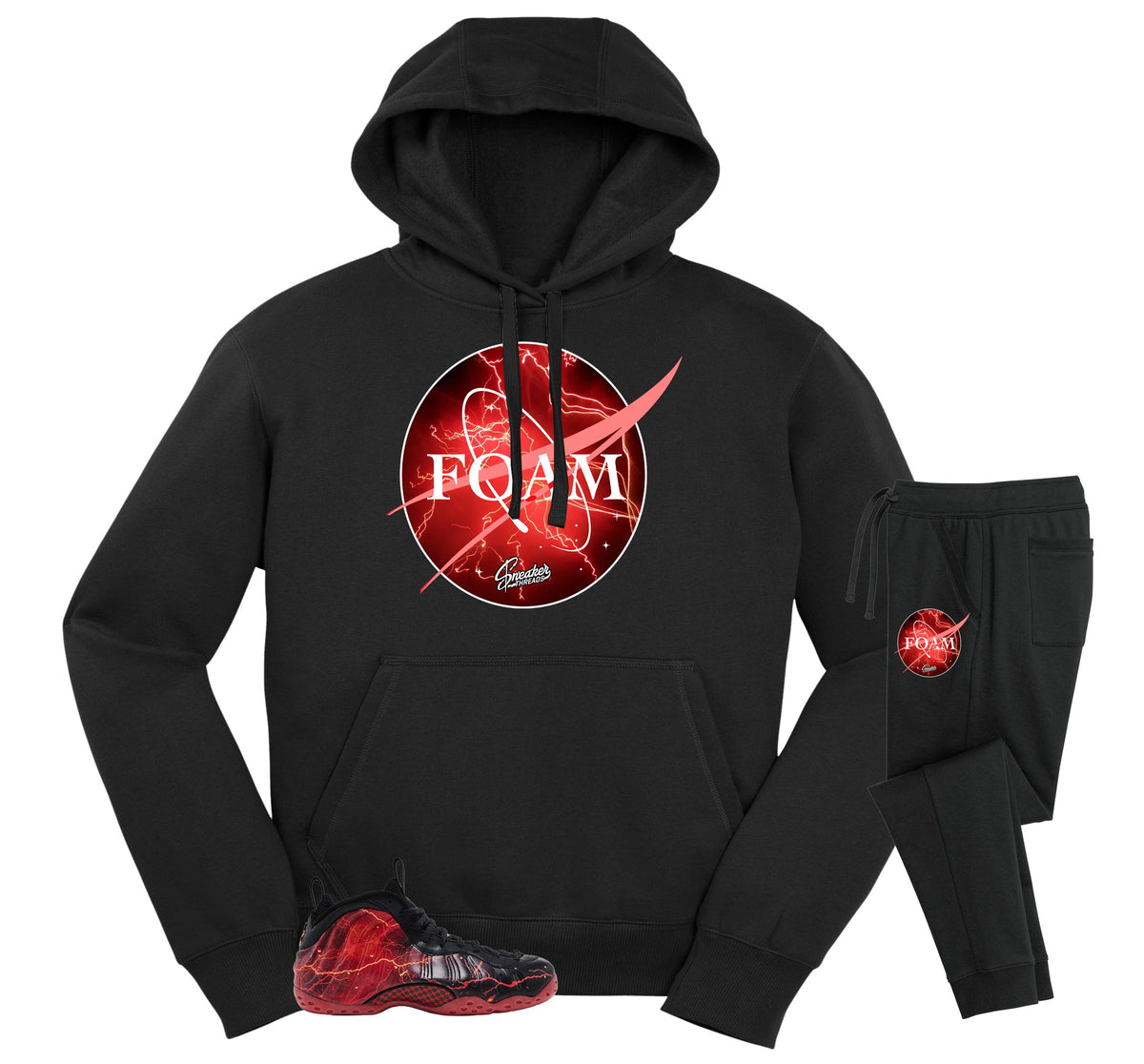 Foamposite Stranger Crest Hoodie Jogger Set