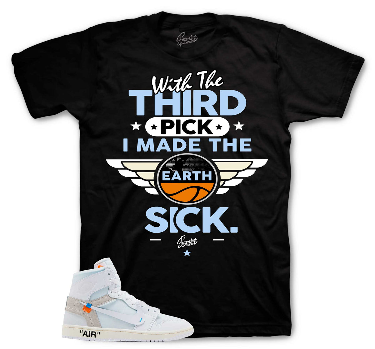 Retro 1 Alaska White Third Pick Shirt