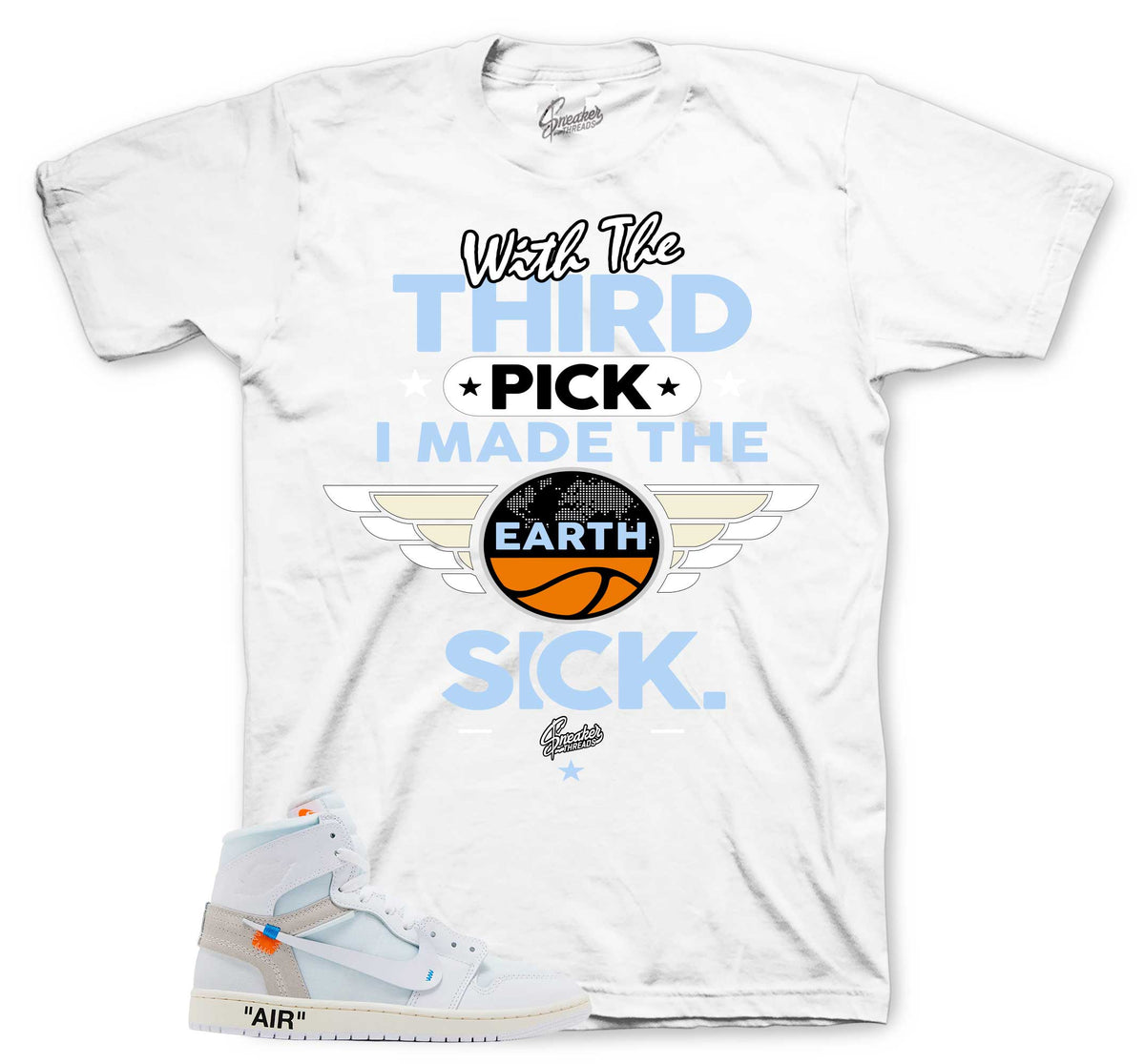 Retro 1 Alaska White Third Pick Shirt