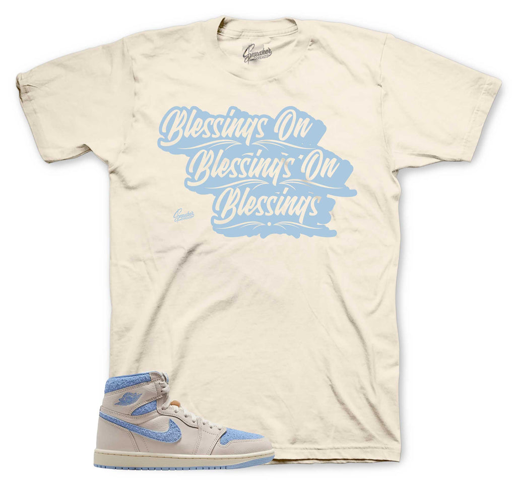 Retro 1 Psychic Blue Blessings Shirt