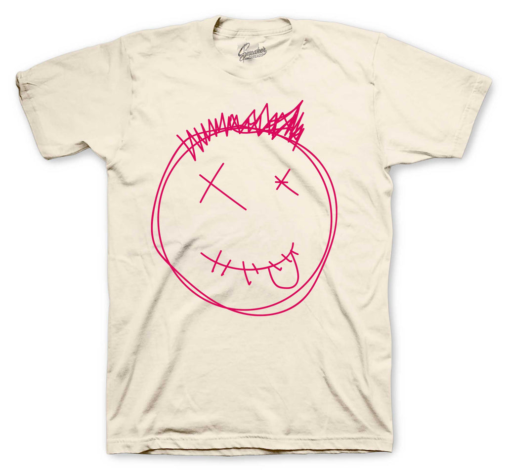 Retro 1 Travis Scott Tropical Pink Smiley Shirt