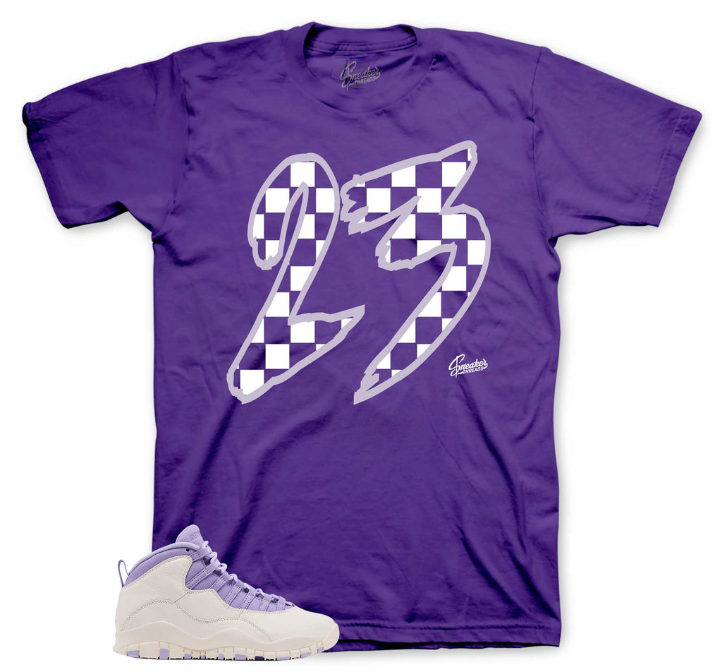 Retro 10 Hydrangeas Checkered Shirt