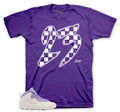 Retro 10 Hydrangeas Checkered Shirt