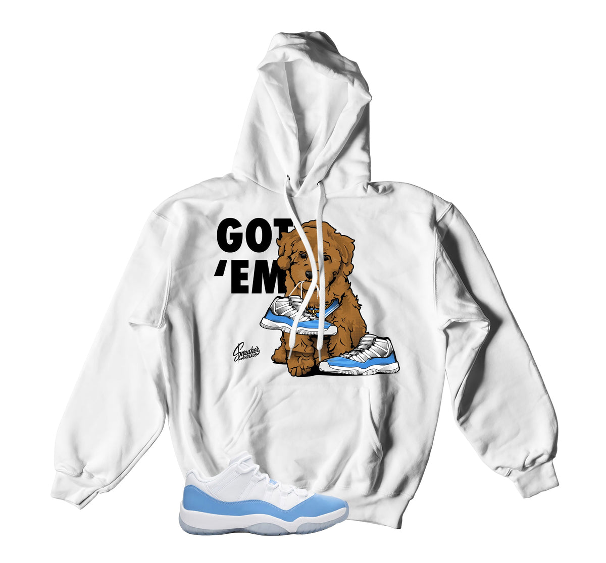 Retro 11 University Blue Got Em Hoody