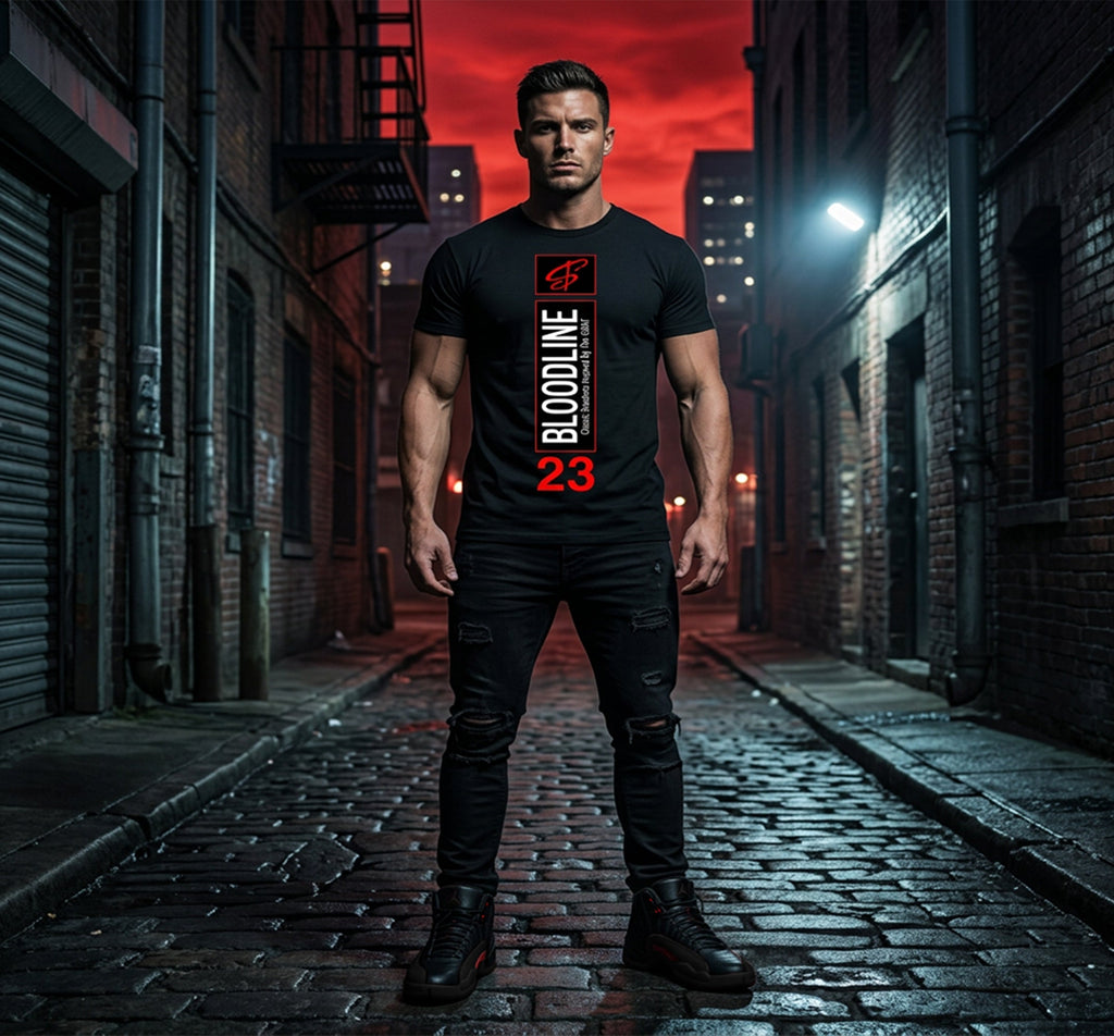 Retro 12 Bloodline Heel Tab Shirt