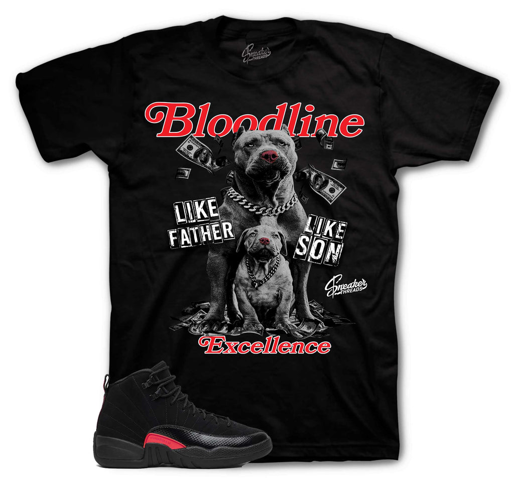 Retro 12 Bloodline Father Like Son Shirt