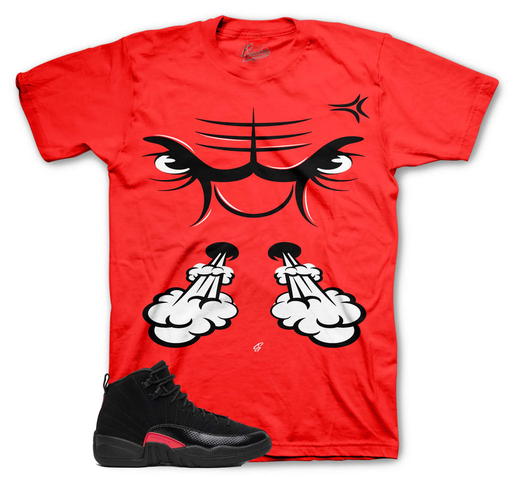 Retro 12 Bloodline Raging Face Shirt