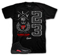 Retro 12 Bloodline Flight Crest Shirt