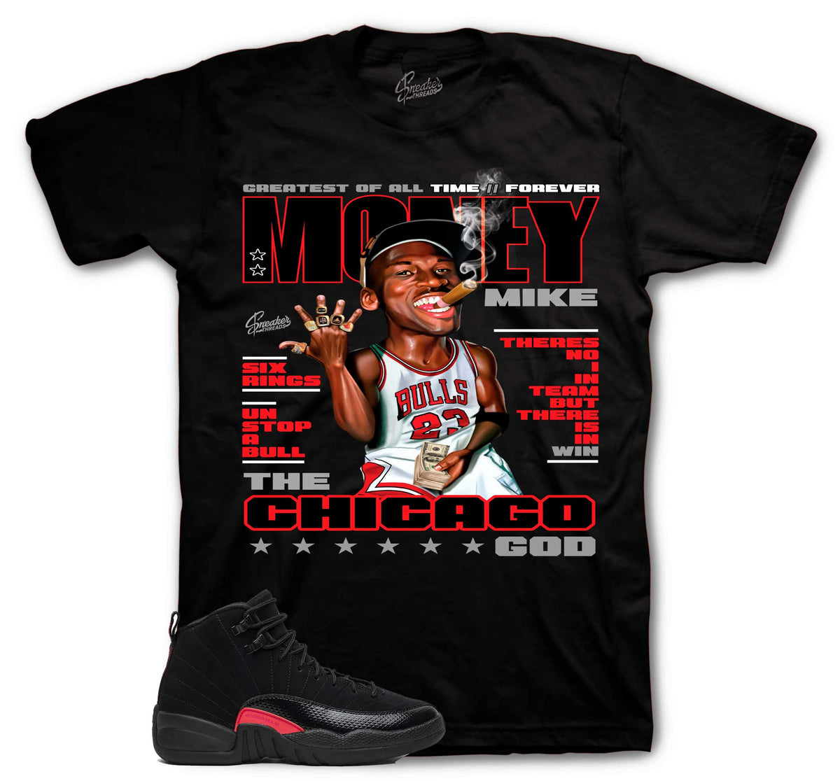 Retro 12 Bloodline Money Mike Shirt