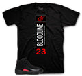 Retro 12 Bloodline Heel Tab Shirt
