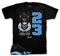 Retro 14 University Blue Flight Crest Shirt