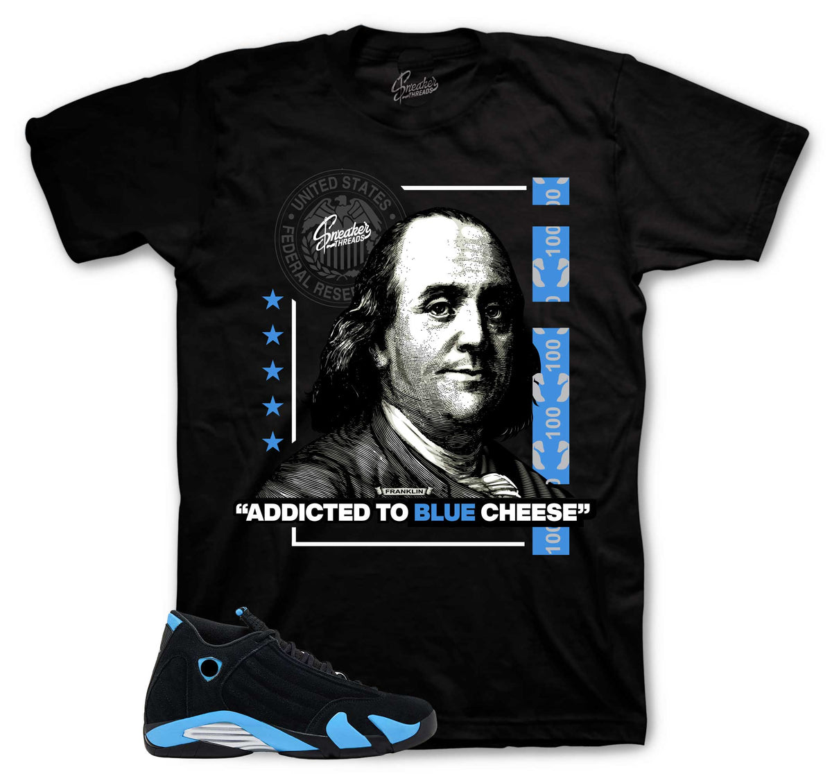 Retro 14 University Blue Cheese Shirt