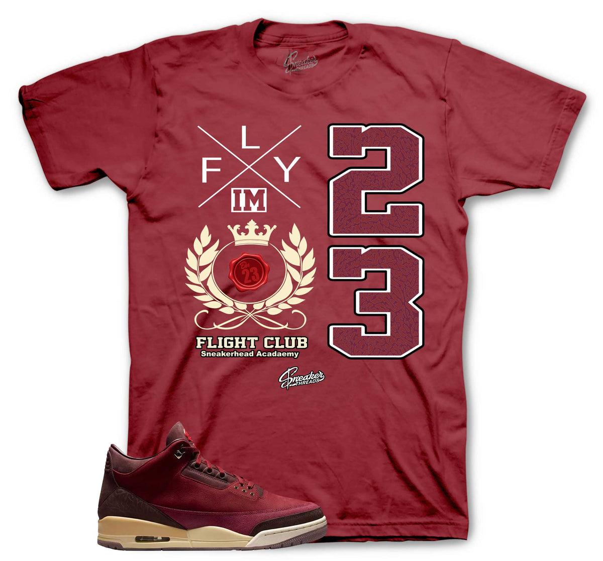 Retro 3 BIN 23 Flight Crest Shirt