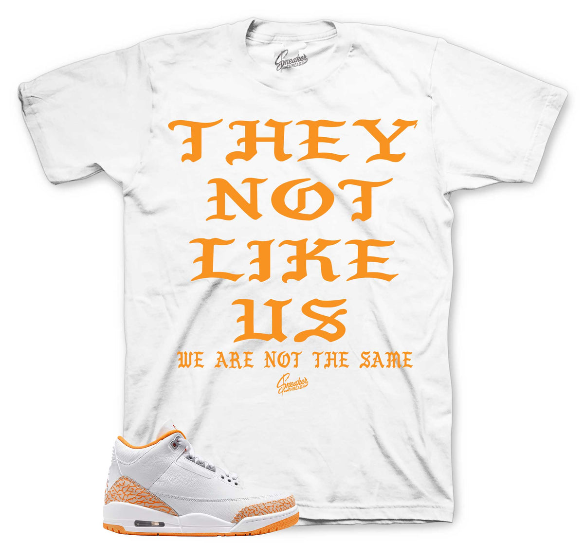 Retro 3 Orange Citrus Not Like Us Shirt