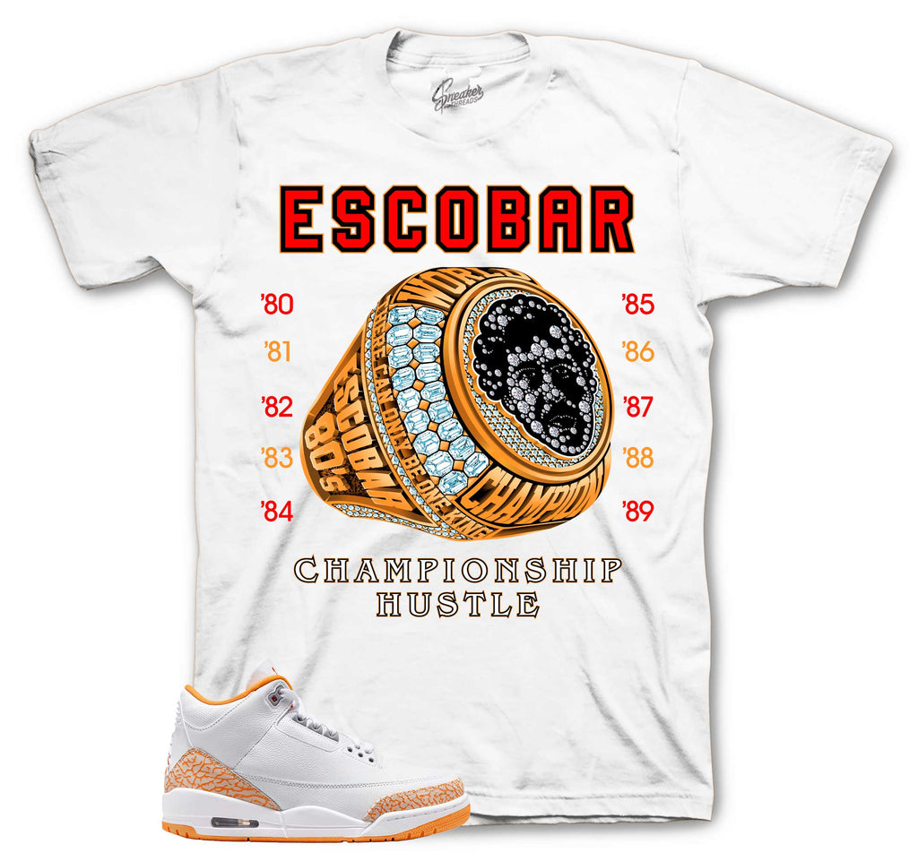 Retro 3 Orange Citrus Champ Hustle Shirt