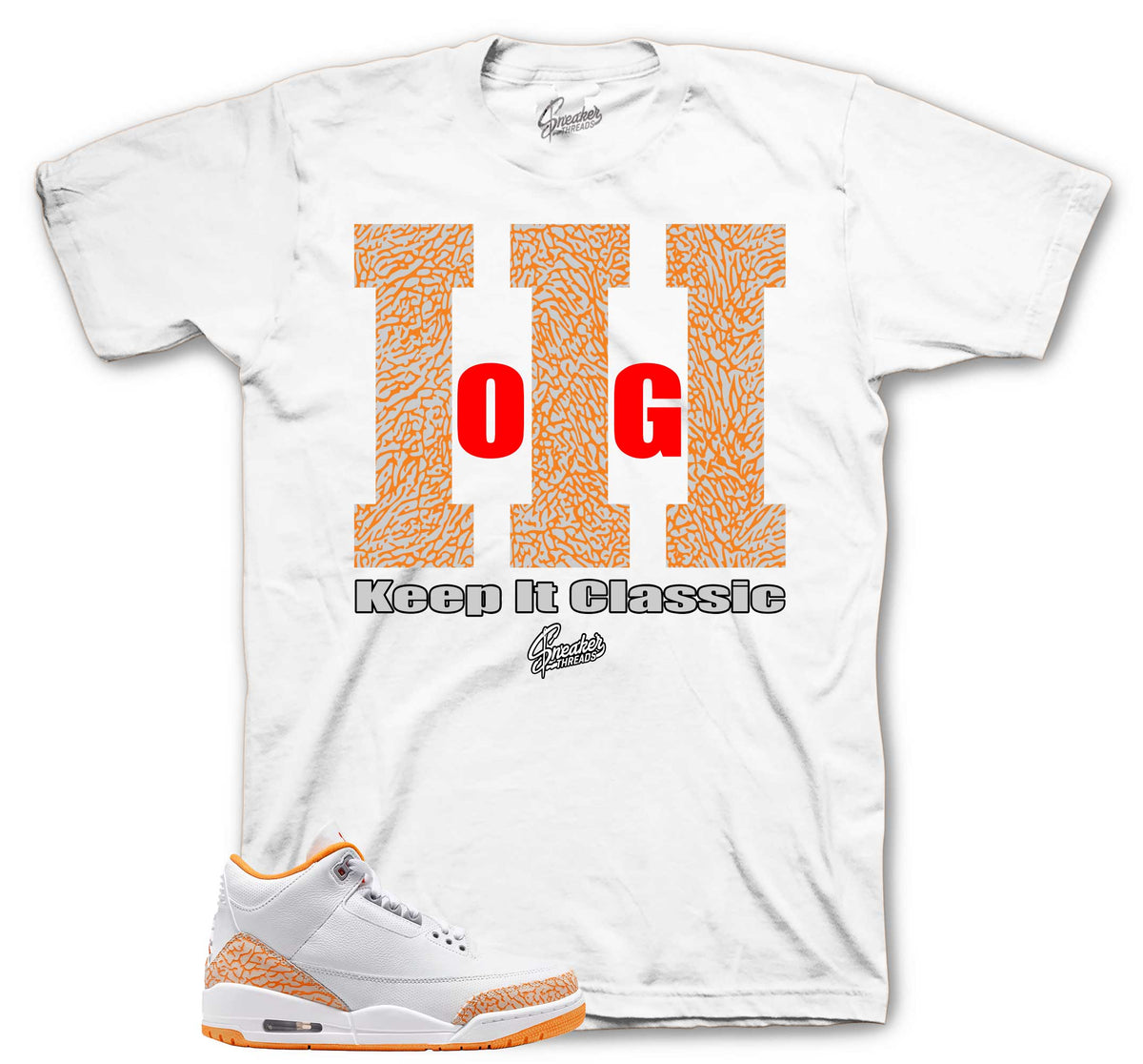 Retro 3 Orange Citrus Keep It Classic Shirt