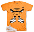 Retro 3 Orange Citrus Raging Face Shirt
