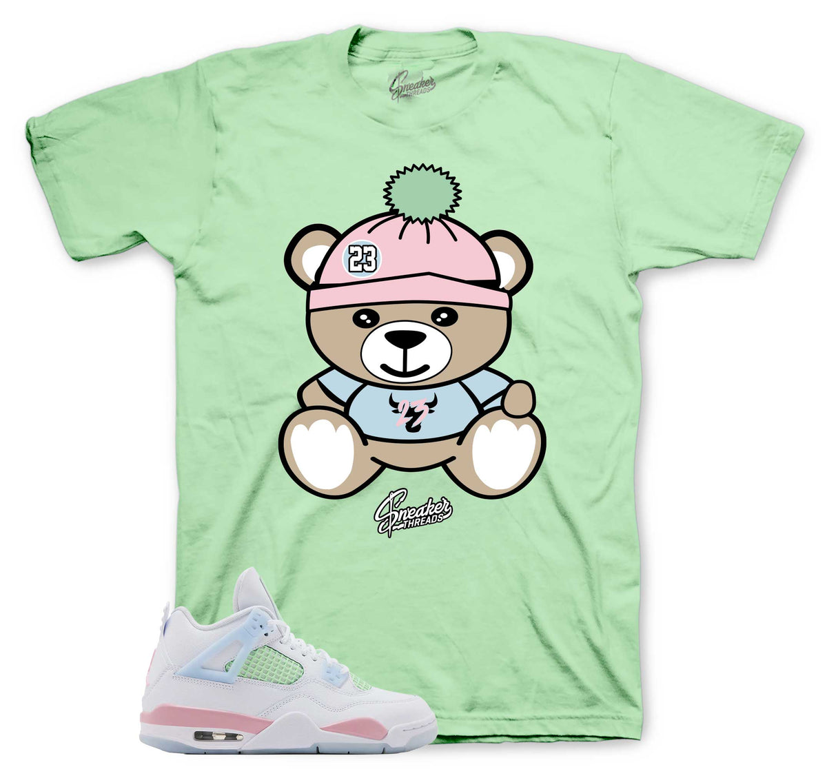 Retro 4 GS Valentine's Day Sneaker Bear Shirt