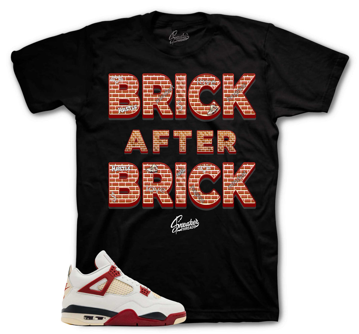 Retro 4 Brick After Brick Wall Shirt