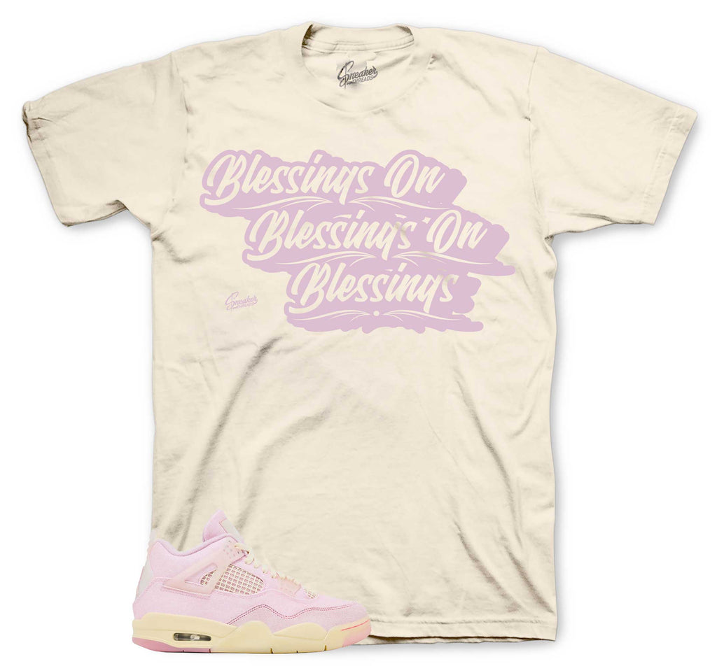 Retro 4 Iced Carmine Blessings Shirt
