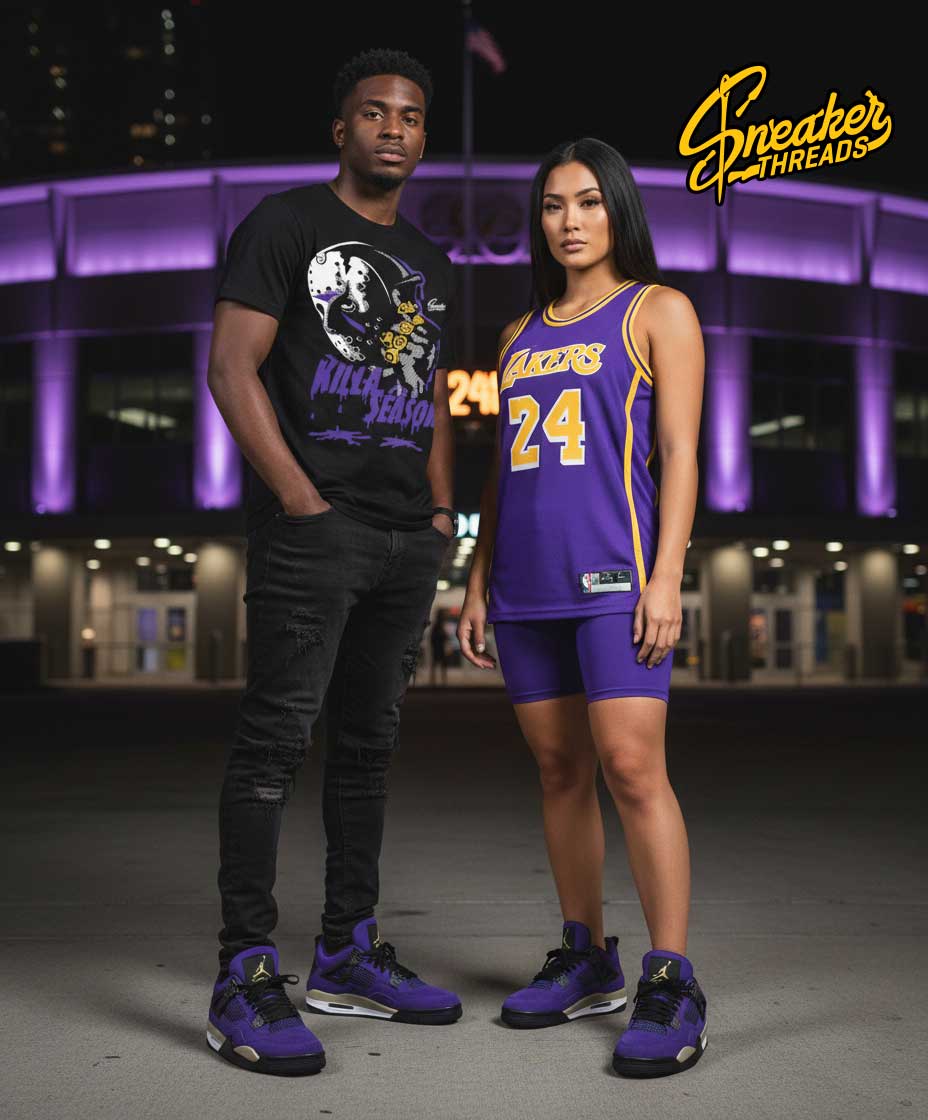 Retro 4 Imperial Purple Fly Kicks Shirt