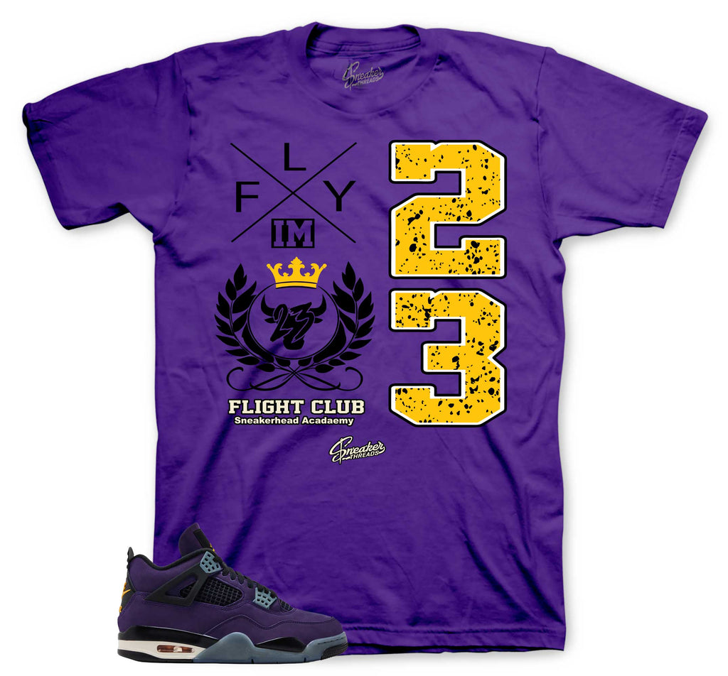 Retro 4 Imperial Purple Crest Shirt