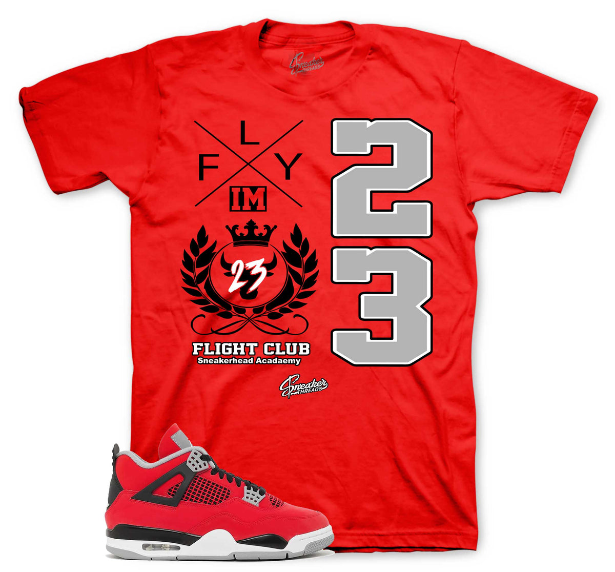 Retro 4 Toro Bravo Flight Crest Shirt