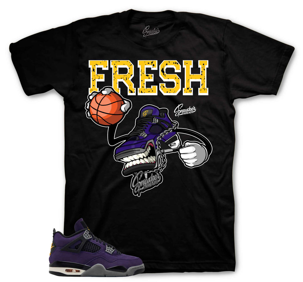 Retro 4 Imperial Purple Fly Kicks Shirt