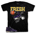 Retro 4 Imperial Purple Fly Kicks Shirt