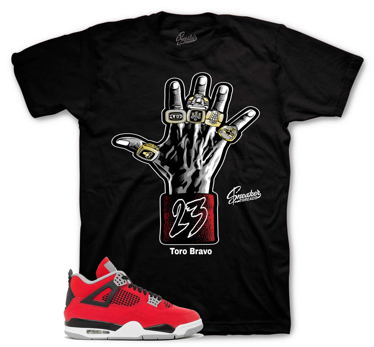 Retro 4 Toro Bravo Rings Shirt
