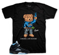 Retro 5 Black Carolina Cheers Bear Shirt