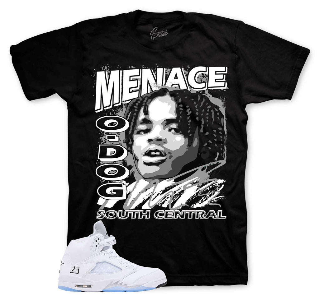 Retro 5 White Metallic Nineties Shirt