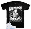 Retro 5 White Metallic Nineties Shirt