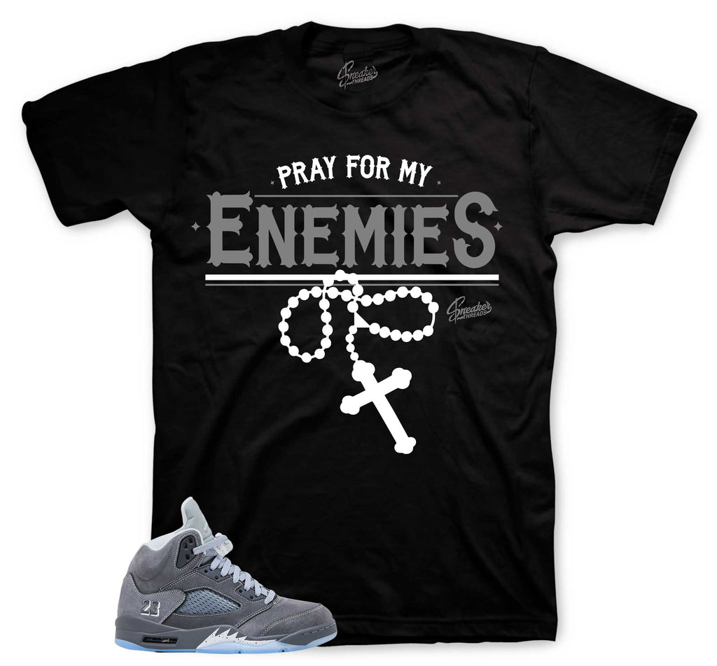 Retro 5 Wolf Grey Enemies Shirt