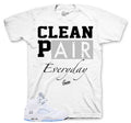 Retro 5 White Metallic Clean Pair Shirt