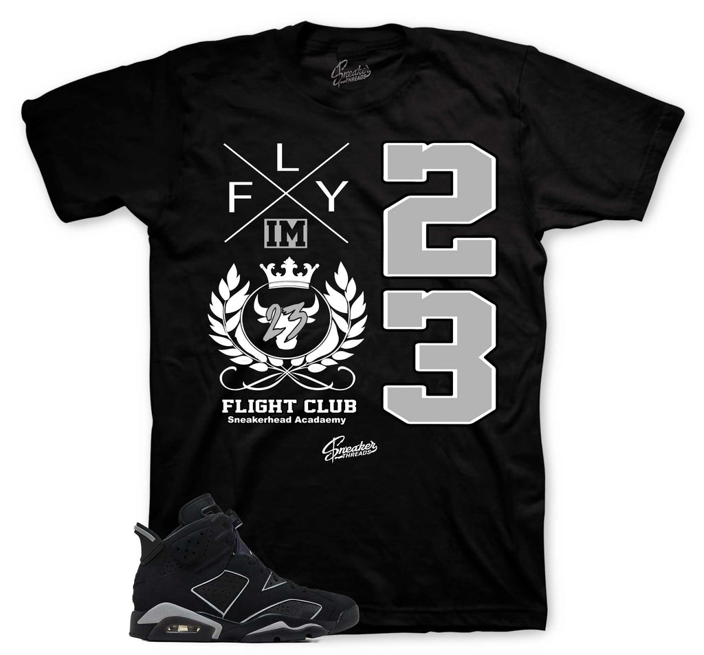 Retro 6 Cap & Gown Flight Crest Shirt