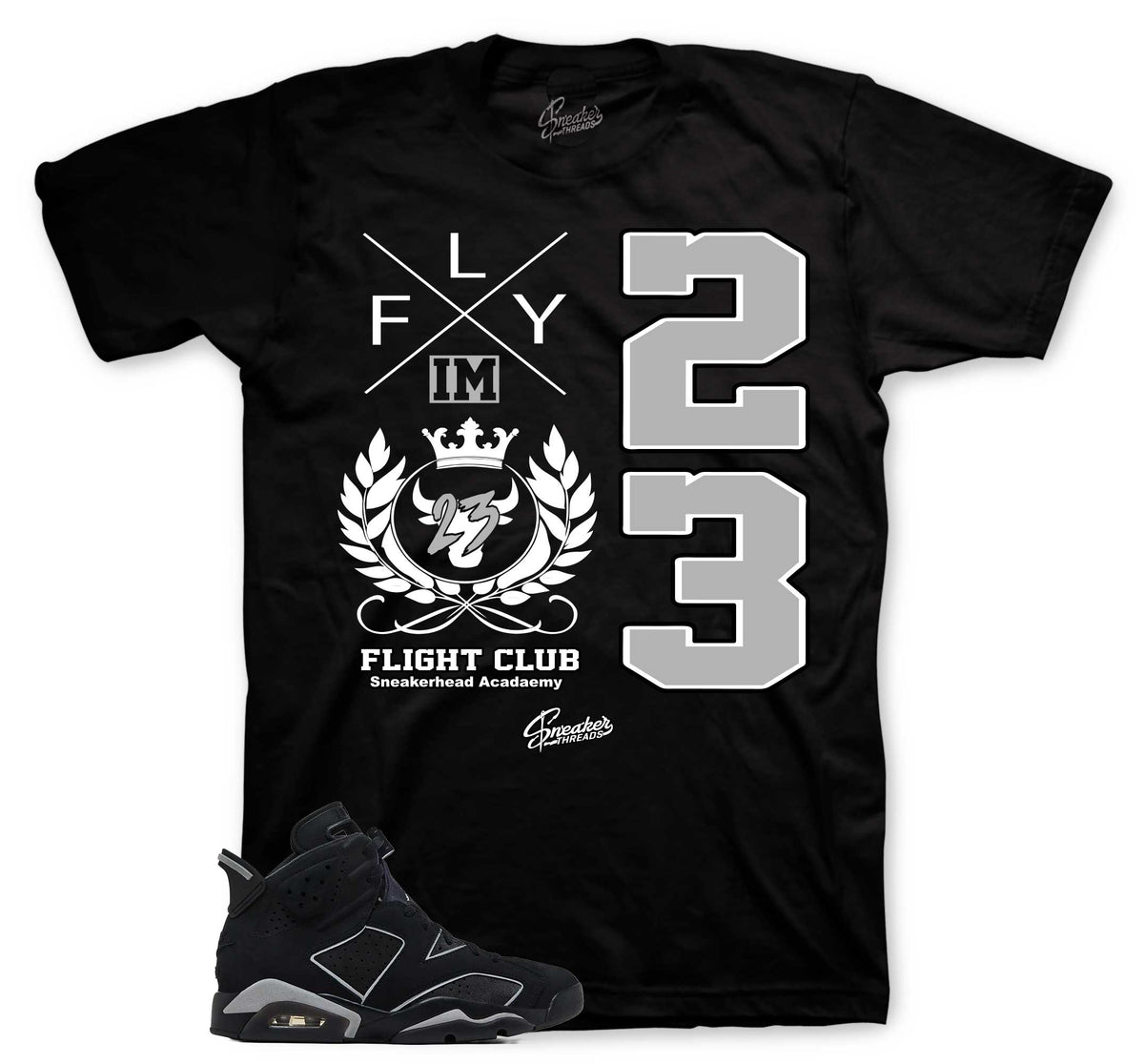 Retro 6 Cap & Gown Flight Crest Shirt
